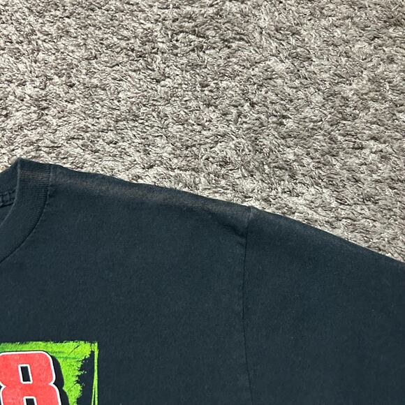 Vintage Dale Jr Shirt Mountain Dew Nascar Racing Graphic Tee y2k 2007 Black - Picture 6 of 12